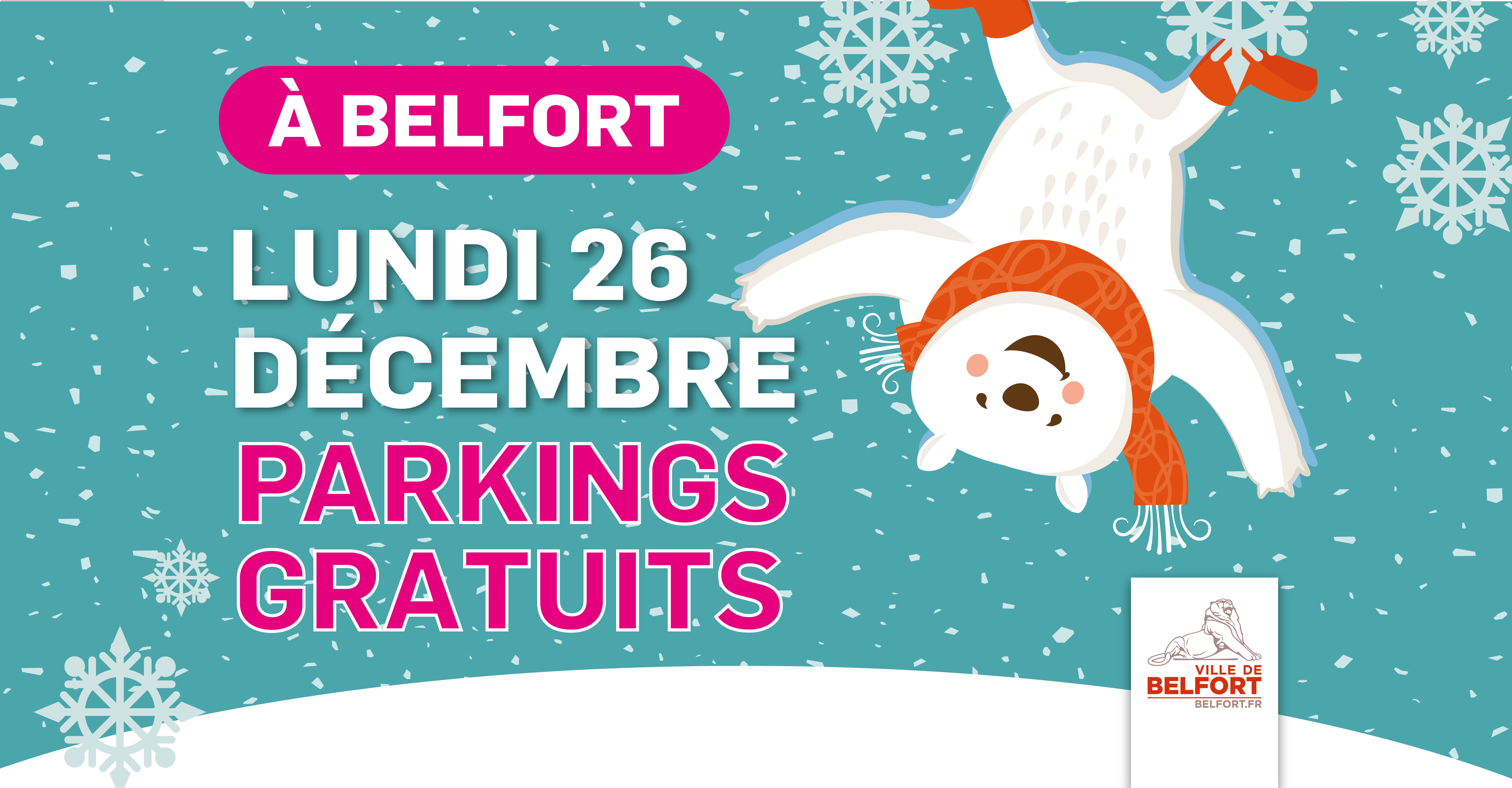 26 décembre stationnement gratuit à Belfort Ville de Belfort